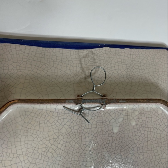 Vintage LARGE 9x12 Inch Handmade Handpainted Ceramic Tray Giraffa Italy Signed - Picture 6 of 8